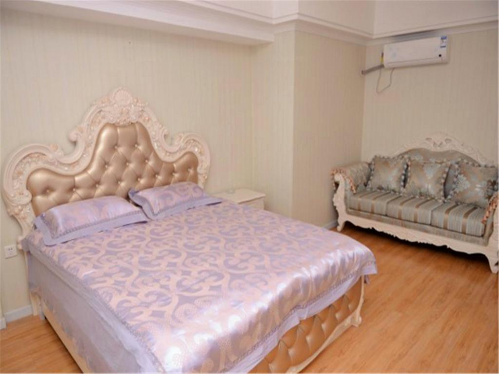 Green Express Apartment Harbin West Railway Station Oda fotoğraf